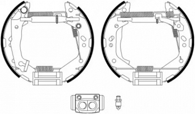 HELLA PAGID 8db355022781 -  Комплект тормозных колодок